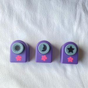 Paper punches (sun, moon & star)